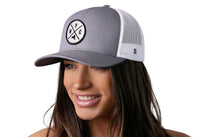 New York City Trucker Hat  |  Gray-White NYC X Snapback