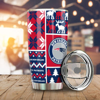 New England Patriots Tumbler Cup Custom Ugly Style Car Accessories