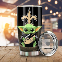 New Orleans Saints Tumbler Cup Custom Car Accessories For Fan