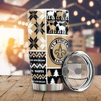 New Orleans Saints Tumbler Cup Custom Ugly Style Car Accessories