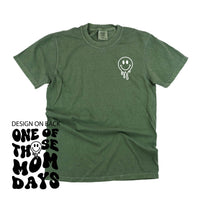 Melting Motherhood - One Of Those Mom Days - (w/ Melty Smiley) - Comfort Colors Tee