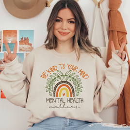 Be Kind To Your Mind Mental Health Matters Ready To Press DTF Transfers, DTF Hot Peel