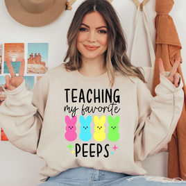 Teaching My Favorite Peeps Colorful Bunny Ready To Press DTF Transfers