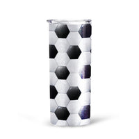 Pattern Ball Soccer Tall Glitter Tumbler