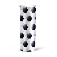 Pattern Ball Soccer Tall Glitter Tumbler