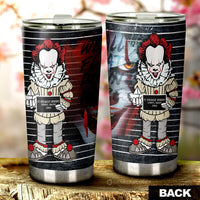 Pennywise From It Tumbler Cup Custom Horror Characters Car Interior Accessories