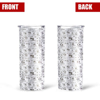 Periodic Table Of The Elements Chemistry Tall Glitter Tumbler