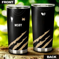 Personalized MSBY Black Jackal Tumbler Cup Custom Anime Haikyuu Accessories