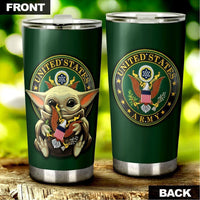 Personalized Military US Army Tumbler Cup Custom Name Car Accessories