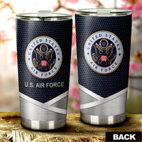 Personalized Name United States Air Force Tumbler Cup Custom Car Accessories