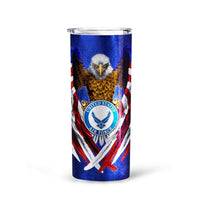 Personalized US Air Force Tall Glitter Tumbler