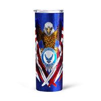 Personalized US Air Force Tall Glitter Tumbler