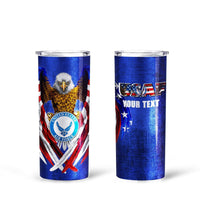 Personalized US Air Force Tall Glitter Tumbler