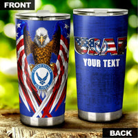 Personalized US Air Force Tumbler Stainless Steel