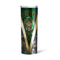 Personalized US Army Custom Tall Glitter Tumbler