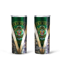 Personalized US Army Custom Tall Glitter Tumbler
