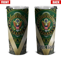 Personalized US Army Custom Tumbler Stainless Steel