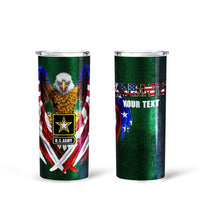 Personalized US Army Tall Glitter Tumbler