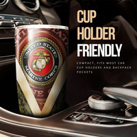 Personalized US Marine Corps Custom Tumbler Stainless Steel