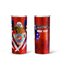 Personalized US Marine Corps Tall Glitter Tumbler