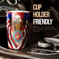 Personalized US Marine Corps Tumbler Stainless Steel