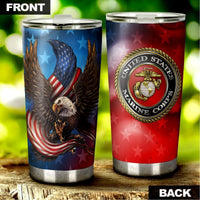 Personalized US Marines Corps Tumbler Cup