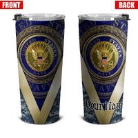 Personalized US Navy Custom Tumbler Stainless Steel