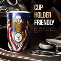 Personalized US Navy Tumbler Stainless Steel