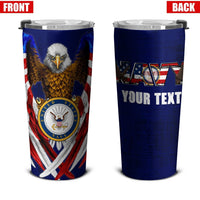 Personalized US Navy Tumbler Stainless Steel