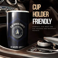 Personalized U.S. Space Force Military Tumbler Cup Custom Name Car Accessories