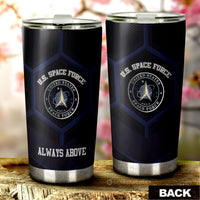 Personalized U.S. Space Force Military Tumbler Cup Custom Name Car Accessories