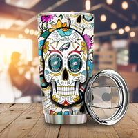 Philadelphia Eagles Tumbler Cup Custom Sugar Skull Car Accessories