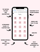 Digital Travel Phone Planner Pink