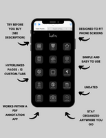 Digital Travel Phone Planner Dark Mode