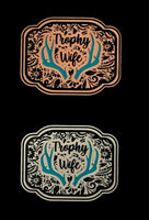 Trophy Wife Acrylic Laser Engraved Hat Patch