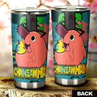 Pochita Tumbler Cup Custom Car Interior Accessories