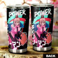Power Tumbler Cup Custom Chainsaw Man Anime Car Accessories