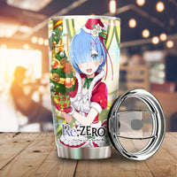 Re:Zero Rem Tumbler Cup Custom Christmas Anime Car Accessories
