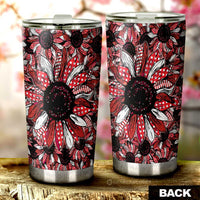 Red Sunflower Tumbler Cup Custom Car Accessories