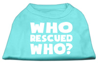 Pet Shirt "Who Rescued Who?"