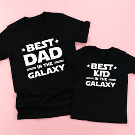 Best Dad In The Galaxy / Best Kid In The Galaxy - Set of 2 Tees