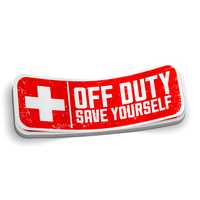 Off Duty - Save Yourself Sticker