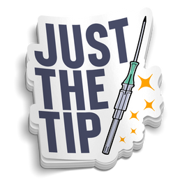 Needle Just The Tip Sticker