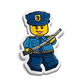 Policewoman Sticker