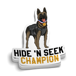 Hide 'n Seek Champion Police K9 Sticker