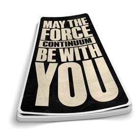 May The Force | Funny Police Stickers