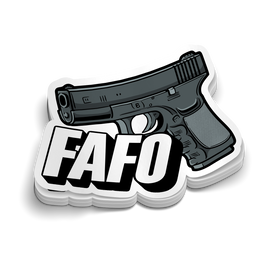 FAFO Gl0ck | Snarky Police Stickers