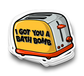 Bath Bomb - Funny Tumbler Stickers