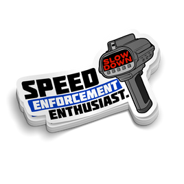 Speed Enthusiast - Police Tumbler Stickers