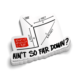 So Far Down - Funny Tumbler Stickers